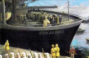 Passengers of the Komagata Maru forbidden from landing in Canada